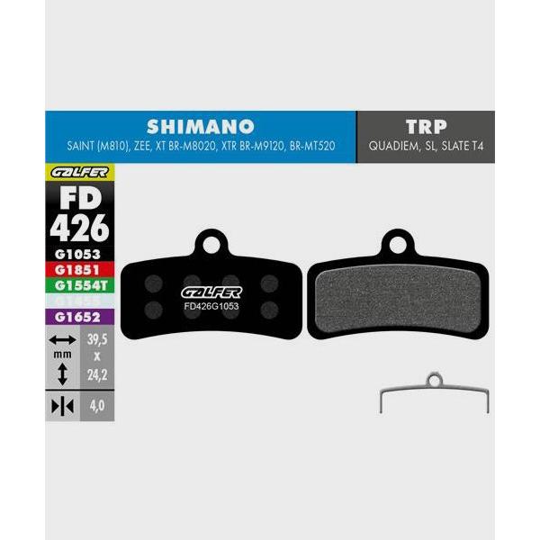 Galfer Performance Disc Brake Pads-Shimano Saint / Zee, TRP DHR / Quadie-Steel-BRINK