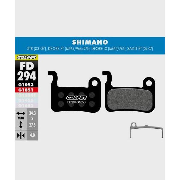 Galfer Performance Disc Brake Pads-Shimano XTR / Deore XT / Deore LX / Sain-Steel-BRINK
