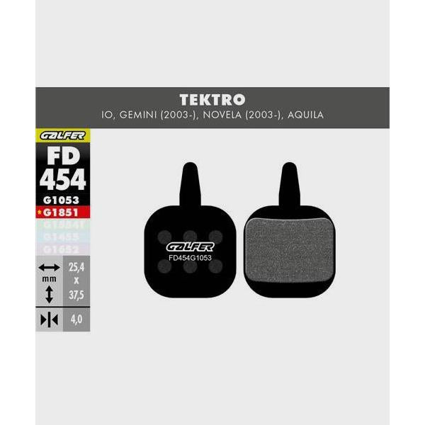 Galfer Performance Disc Brake Pads-Tektro Gemini / Novela / Aquila-Steel-BRINK