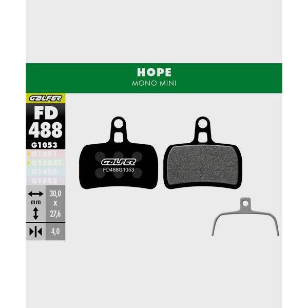 Galfer Pro Disc Brake Pads-Hope Mono Mini-Steel-BRINK