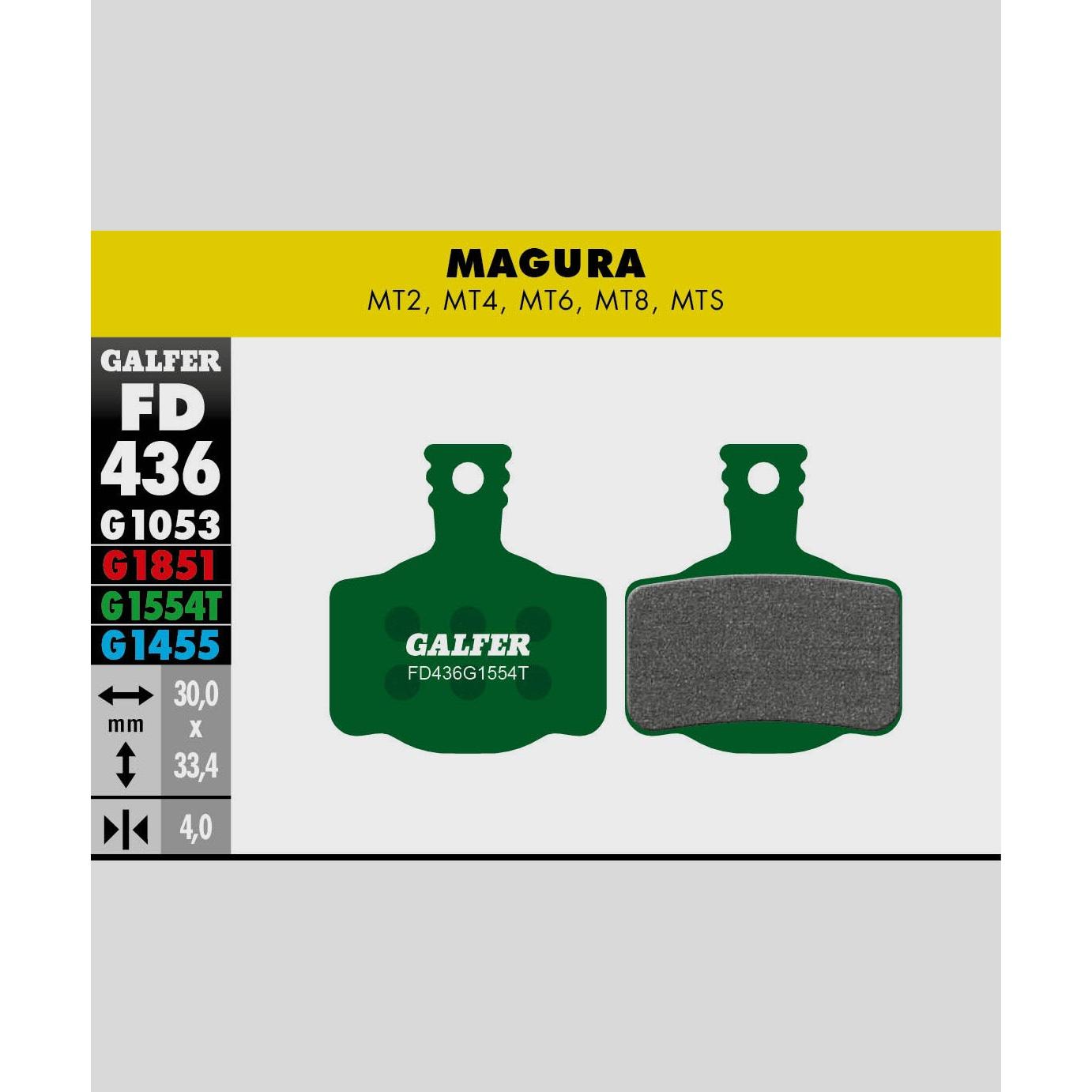 Galfer Pro Disc Brake Pads-Magura MT2 / MT4 / MT6 / MT8-Steel-BRINK