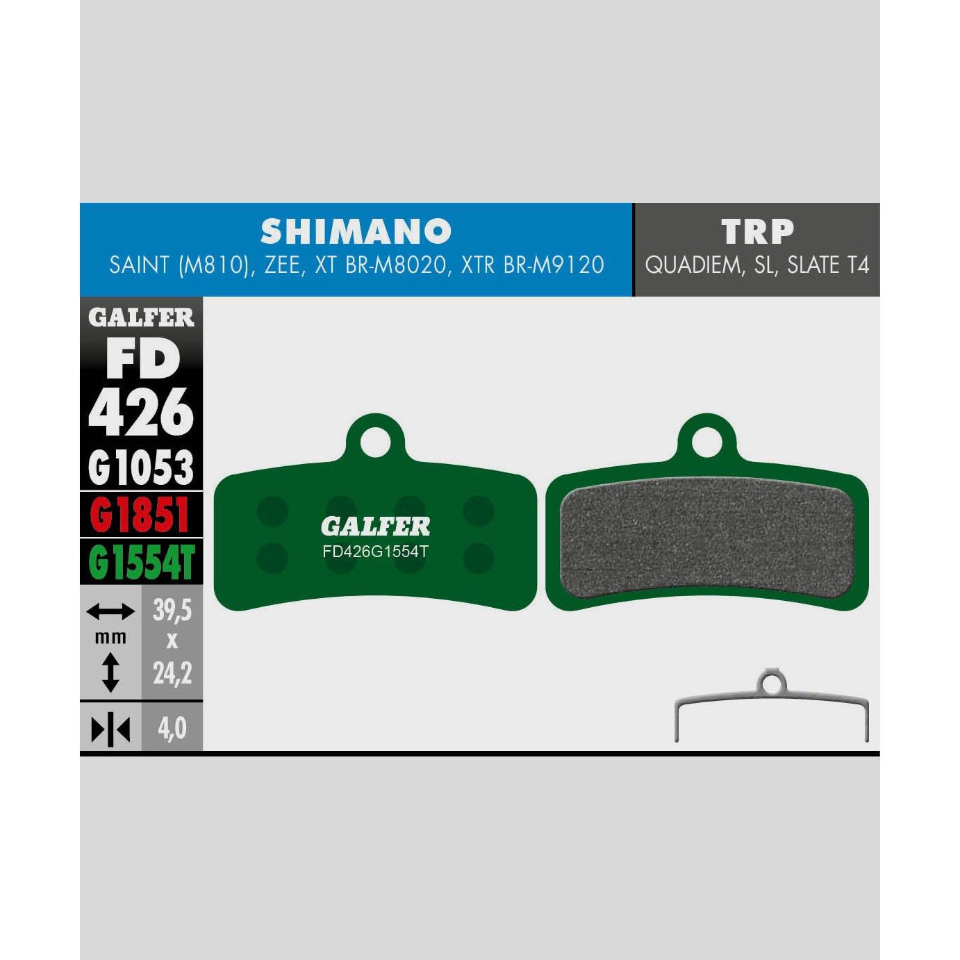 Galfer Pro Disc Brake Pads-Shimano Saint / Zee, TRP DHR / Quadiem / S-Steel-BRINK