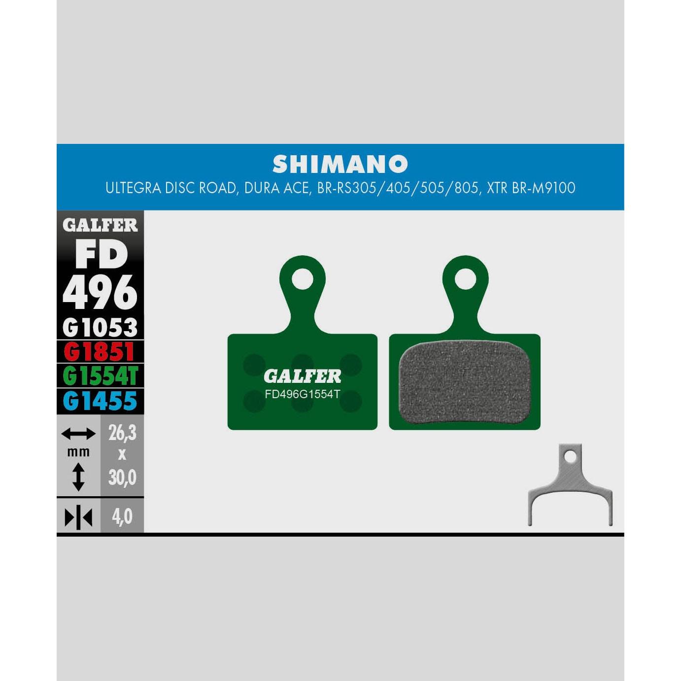 Galfer Pro Disc Brake Pads-Shimano Ultegra / Dura Ace / XTR M9100-Steel-BRINK