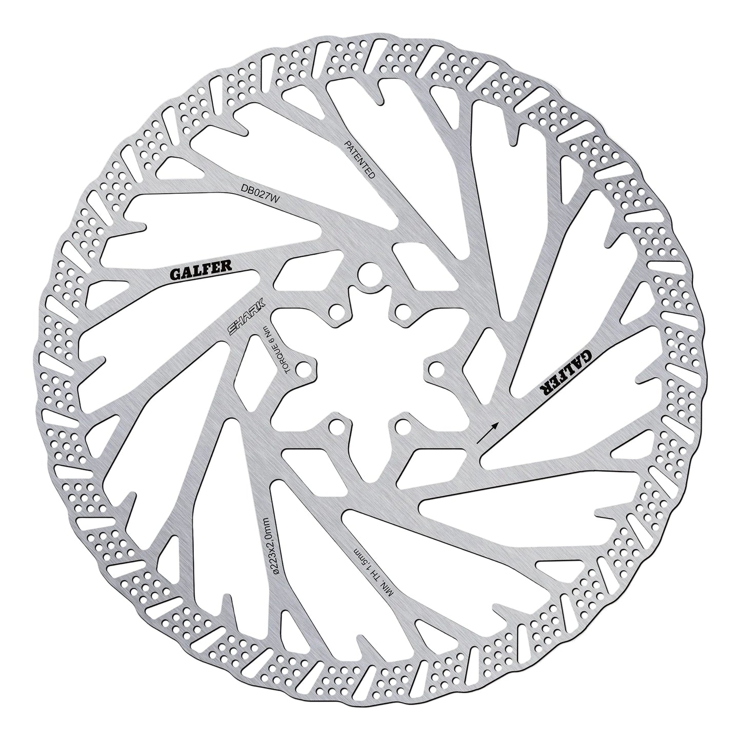 Galfer Shark Rotor-6 Bolt-223 x 2.0mm-BRINK