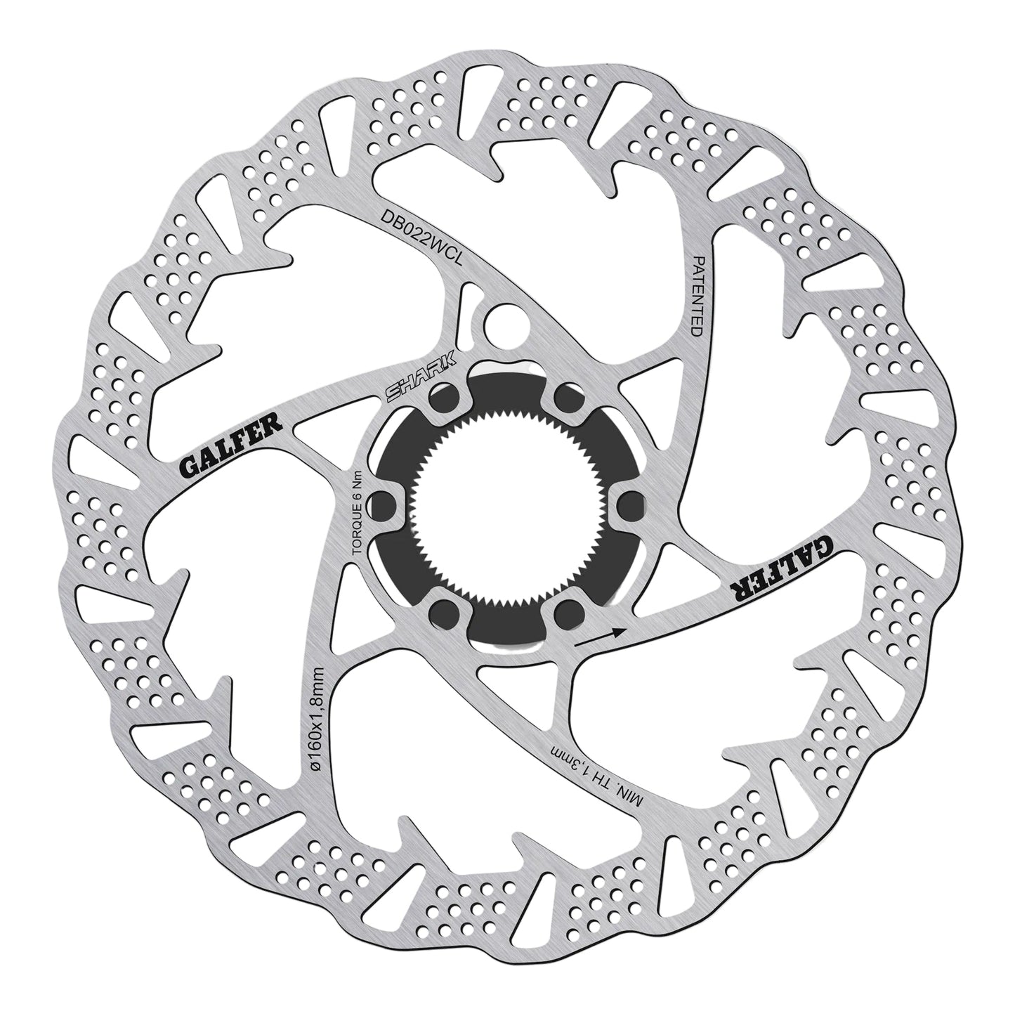 Galfer Shark Rotor-Centre Lock-160 x 1.8mm-BRINK