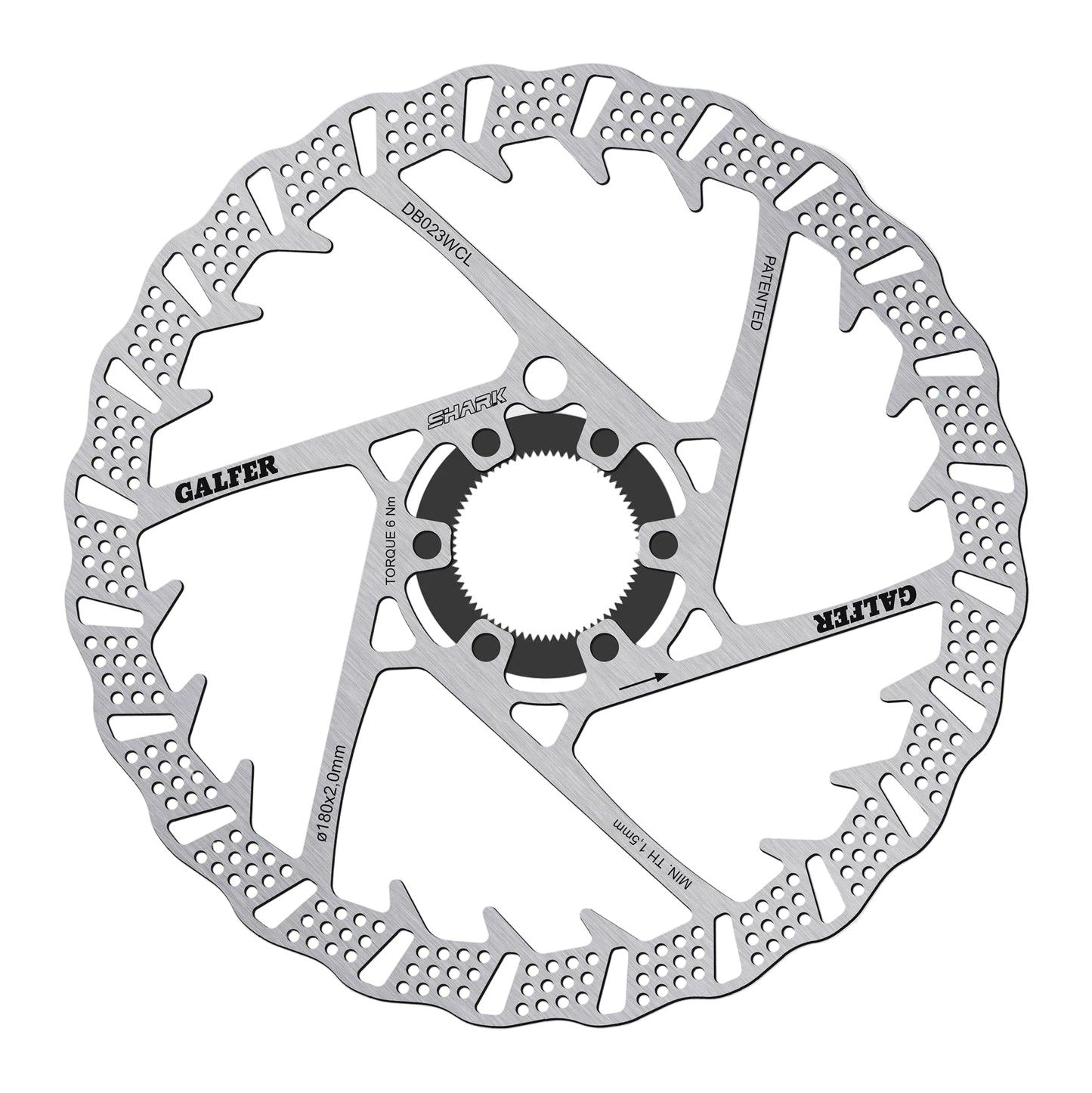 Galfer Shark Rotor-Centre Lock-180 x 2.0mm-BRINK