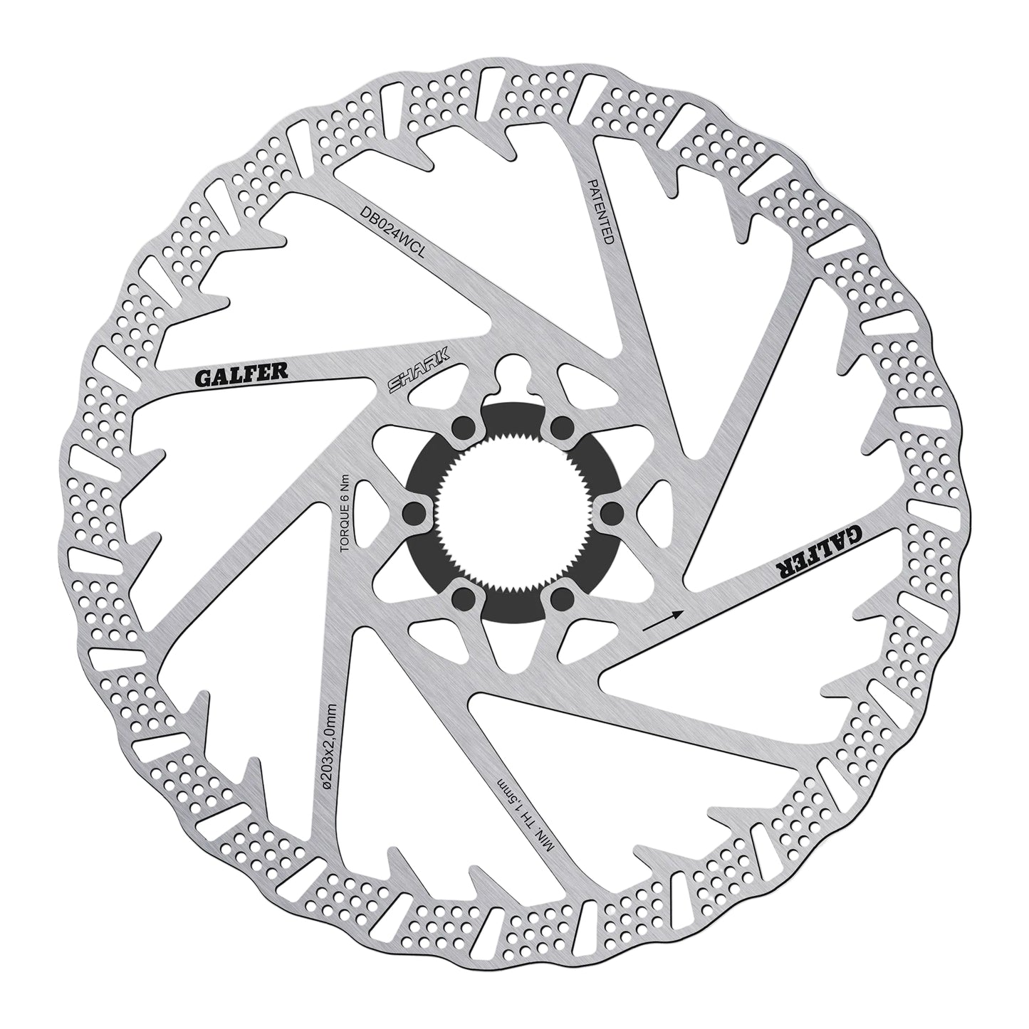 Galfer Shark Rotor-Centre Lock-203 x 2.0mm-BRINK