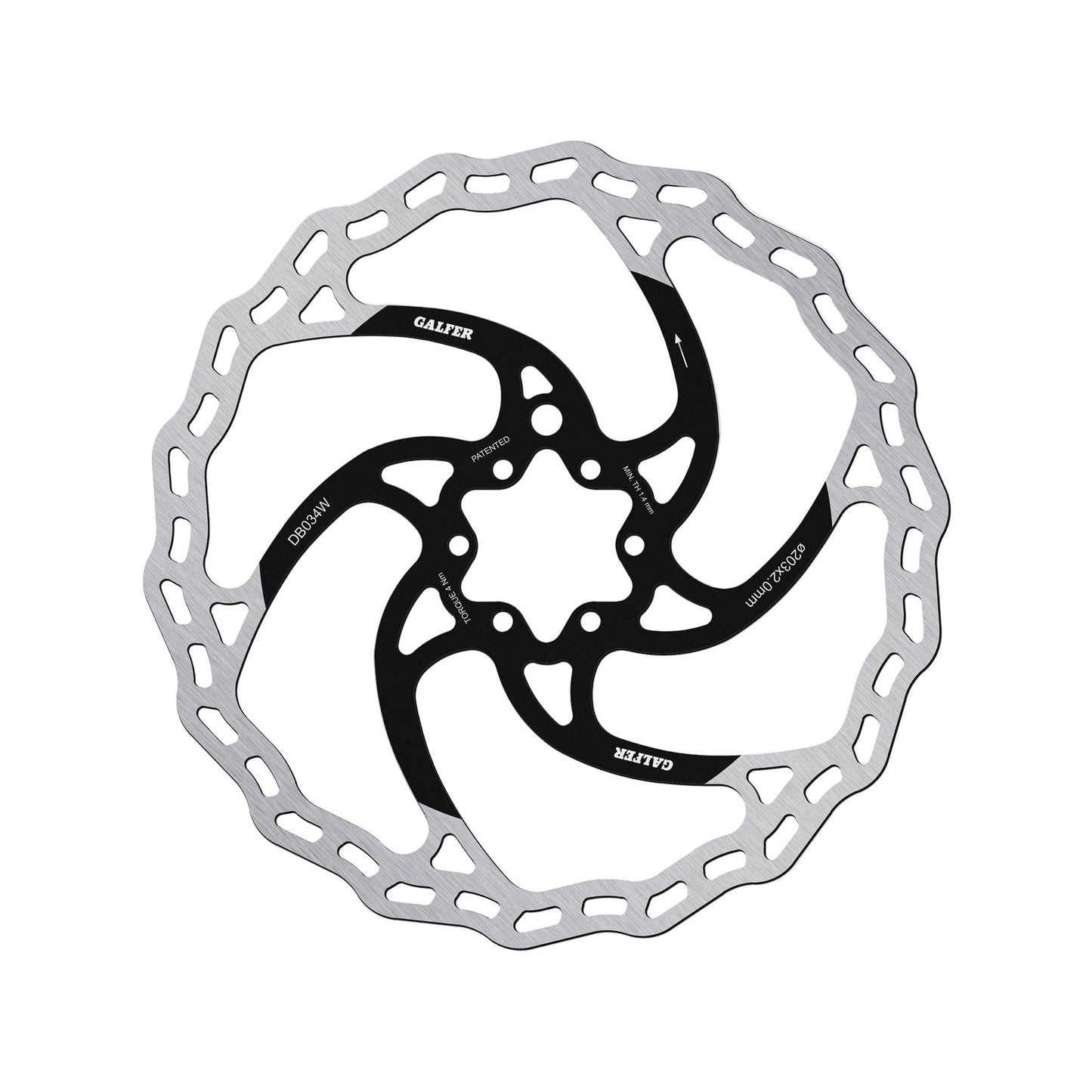 Galfer Wave MTB Rotor-6 Bolt-160 x 1.8mm-BRINK
