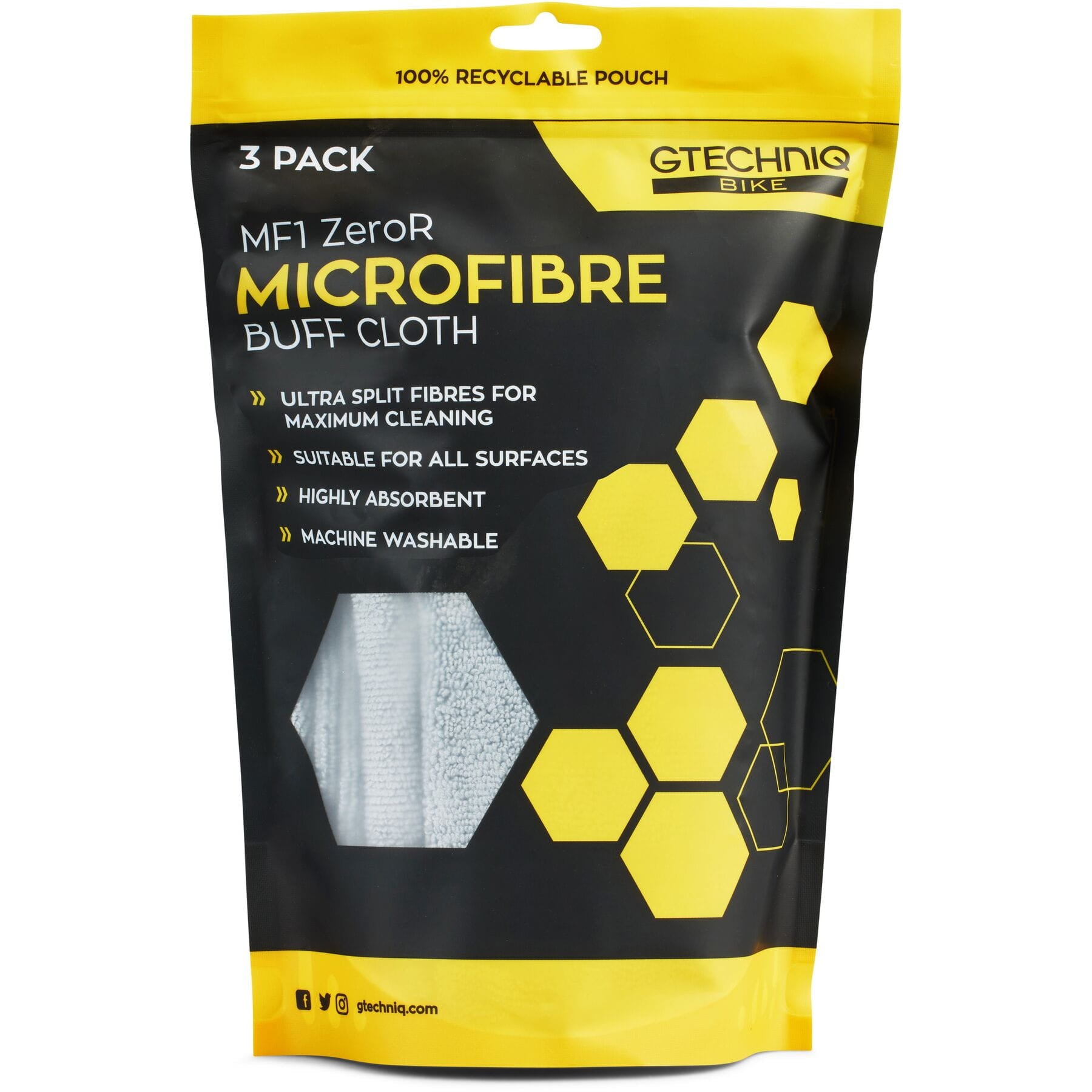 Gtechniq Bike Premium Microfibre Triple Pack-BRINK