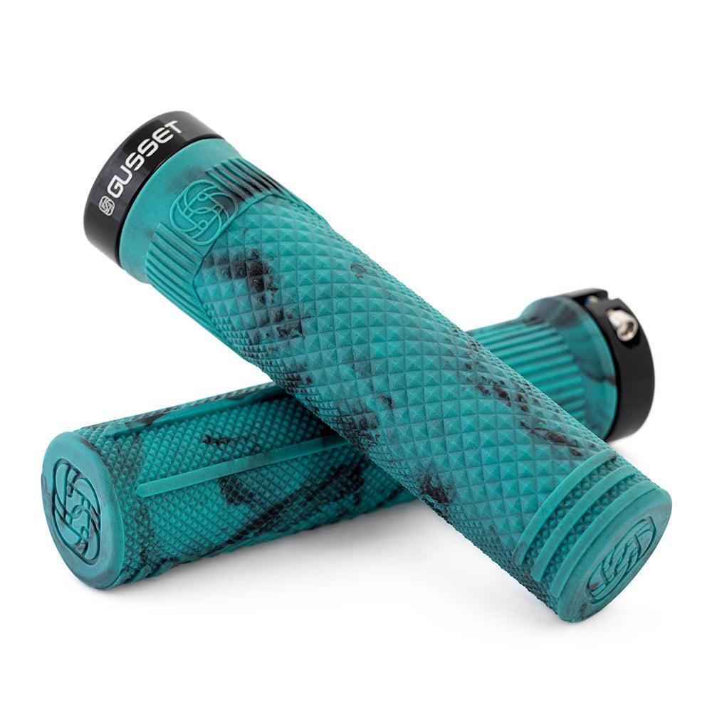 Gusset S2 Extra Soft Grips-133mm-Teal Swirl-BRINK