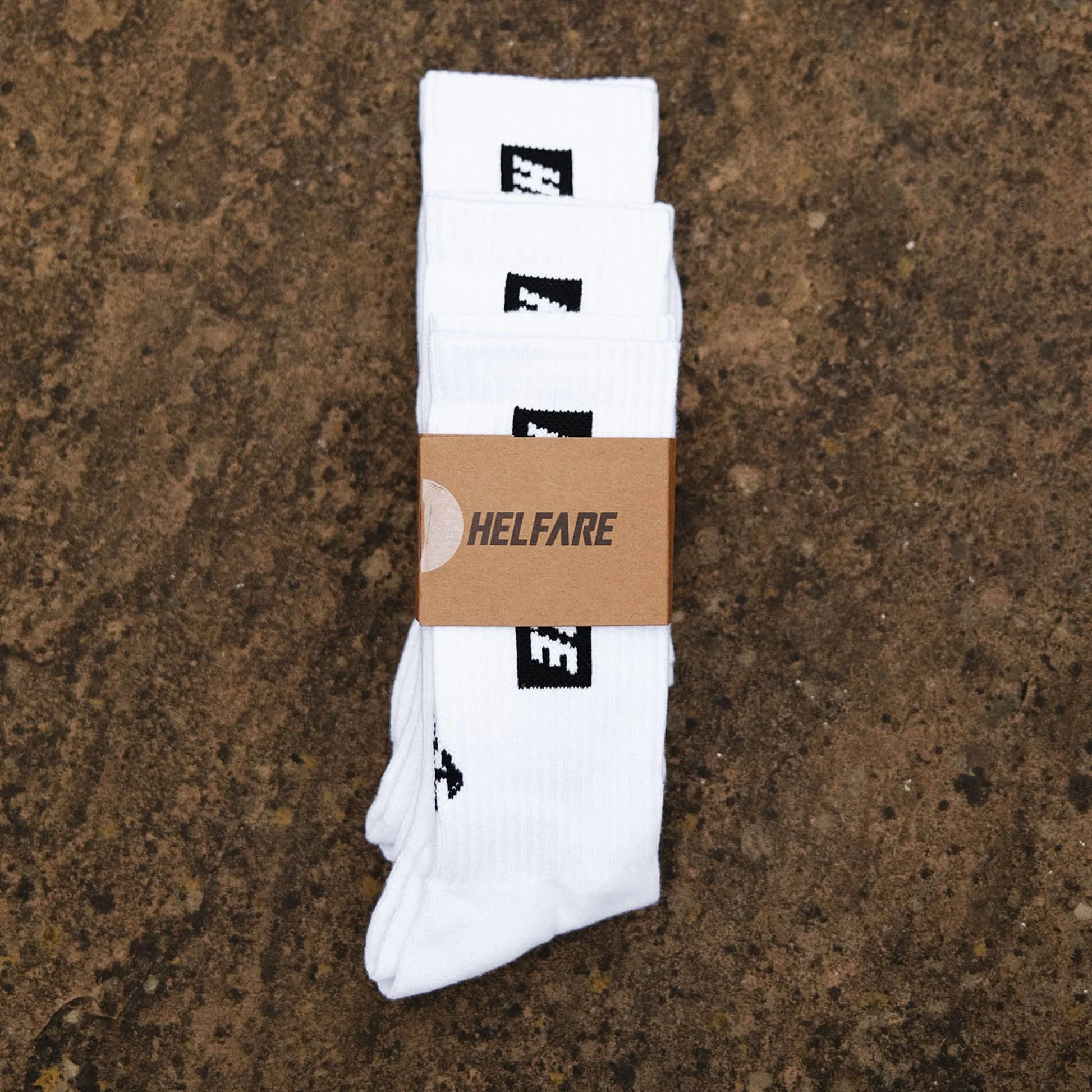 Helfare Box Logo Socks | Triple Pack-BRINK