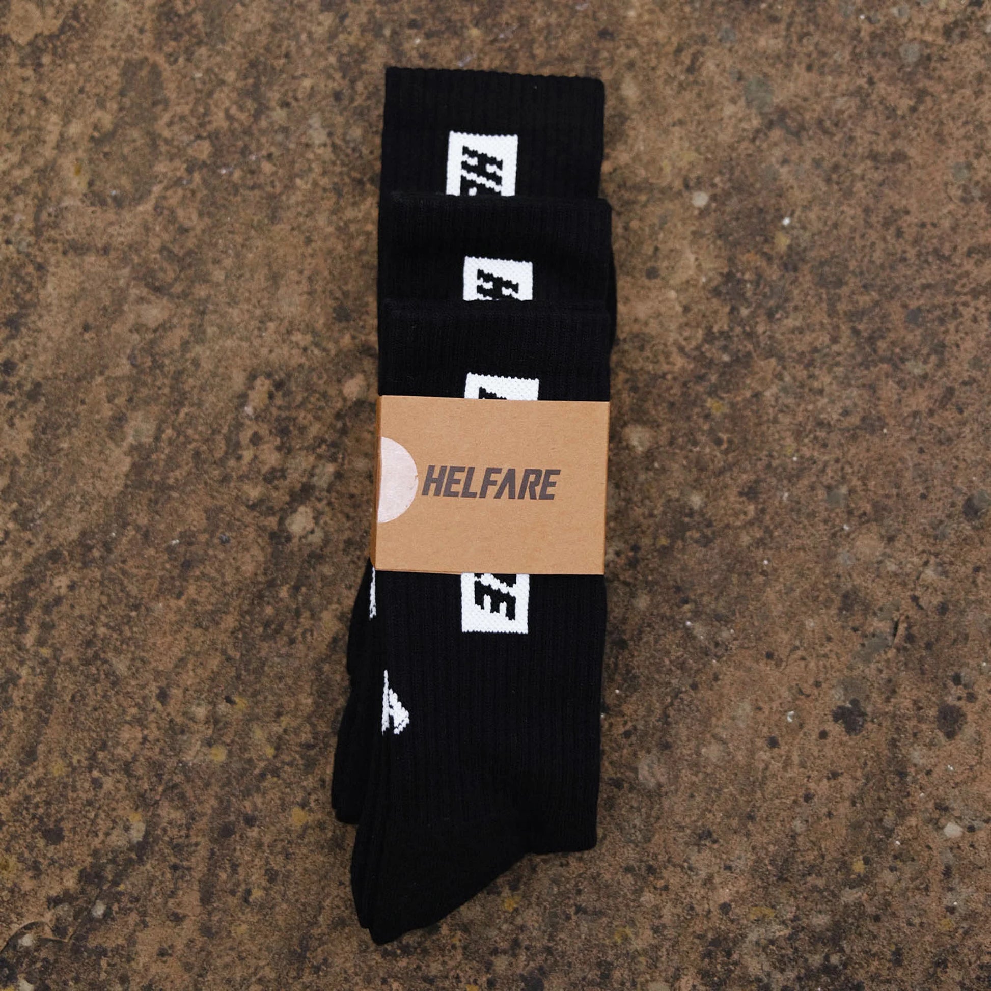 Helfare Box Logo Socks | Triple Pack-BRINK