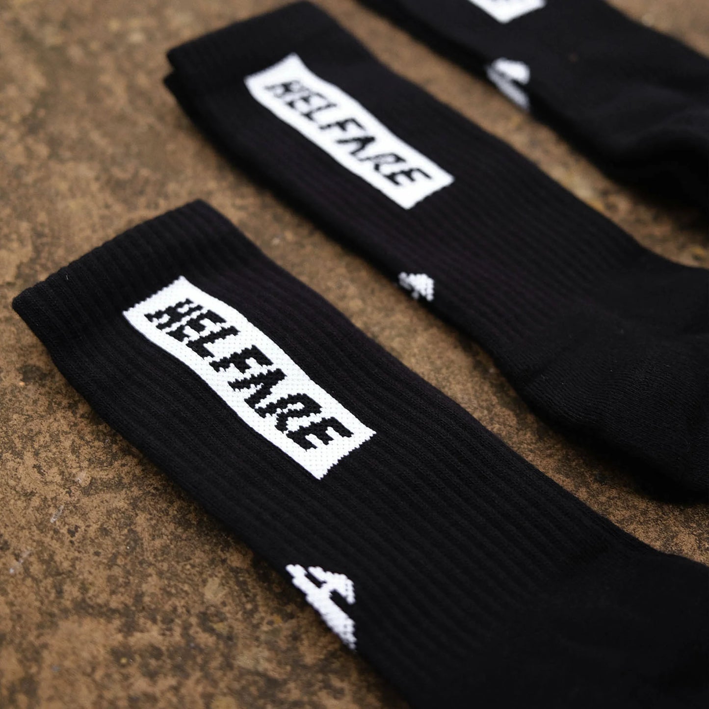 Helfare Box Logo Socks | Triple Pack-BRINK