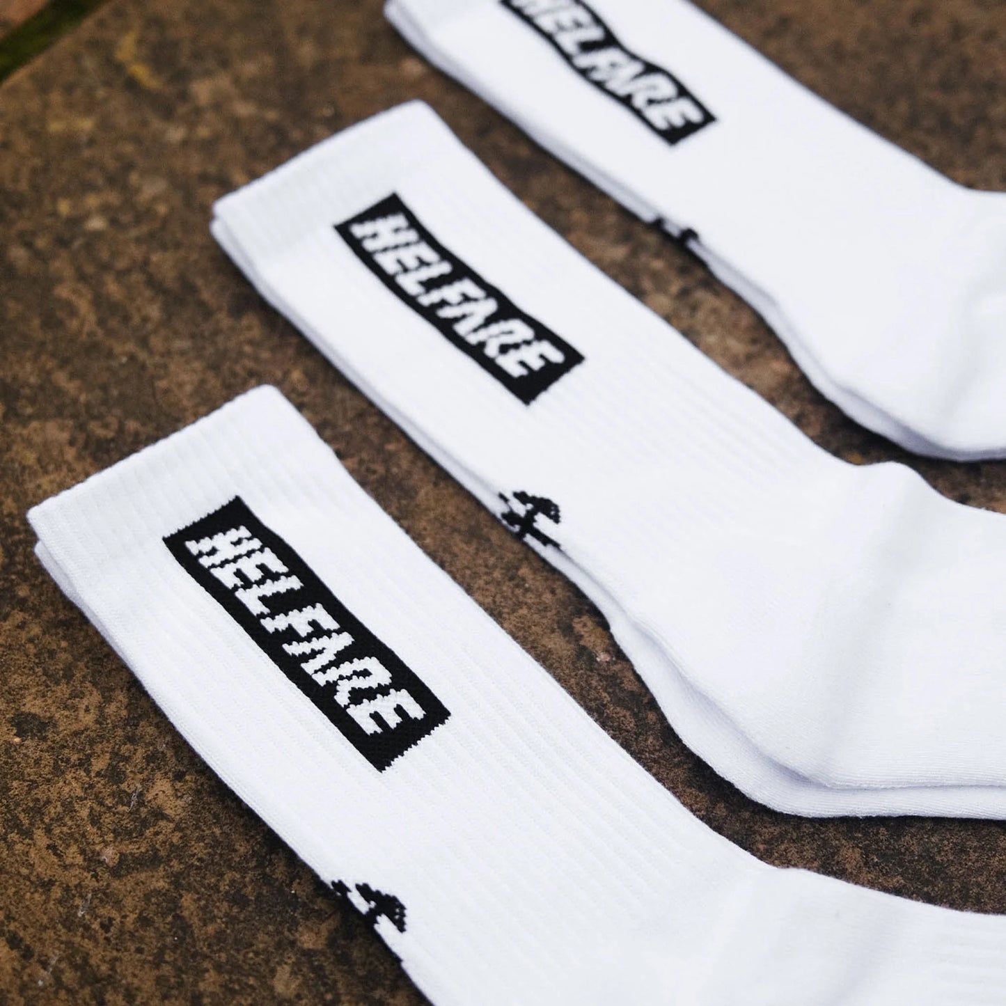 Helfare Box Logo Socks | Triple Pack-BRINK