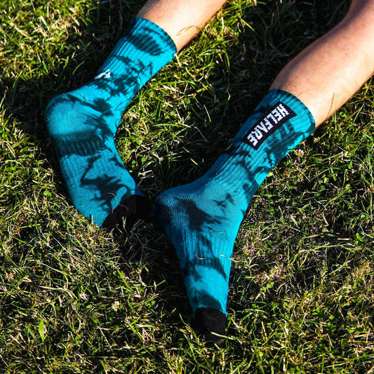 Helfare Box Logo socks-One Size-The Real Teal-BRINK