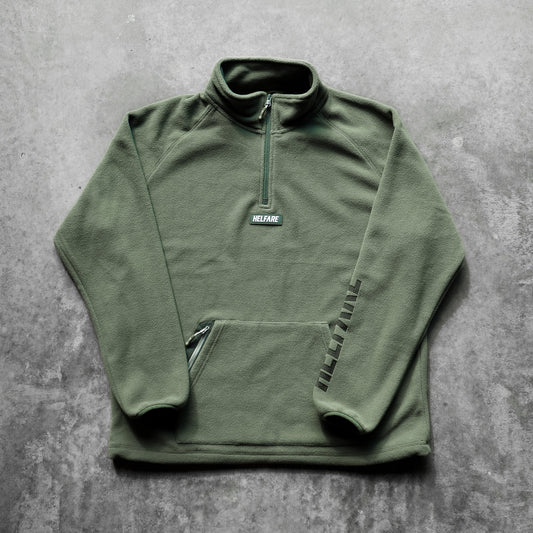 Helfare Polar 1/4 Zip Fleece-S-Moss Green-BRINK