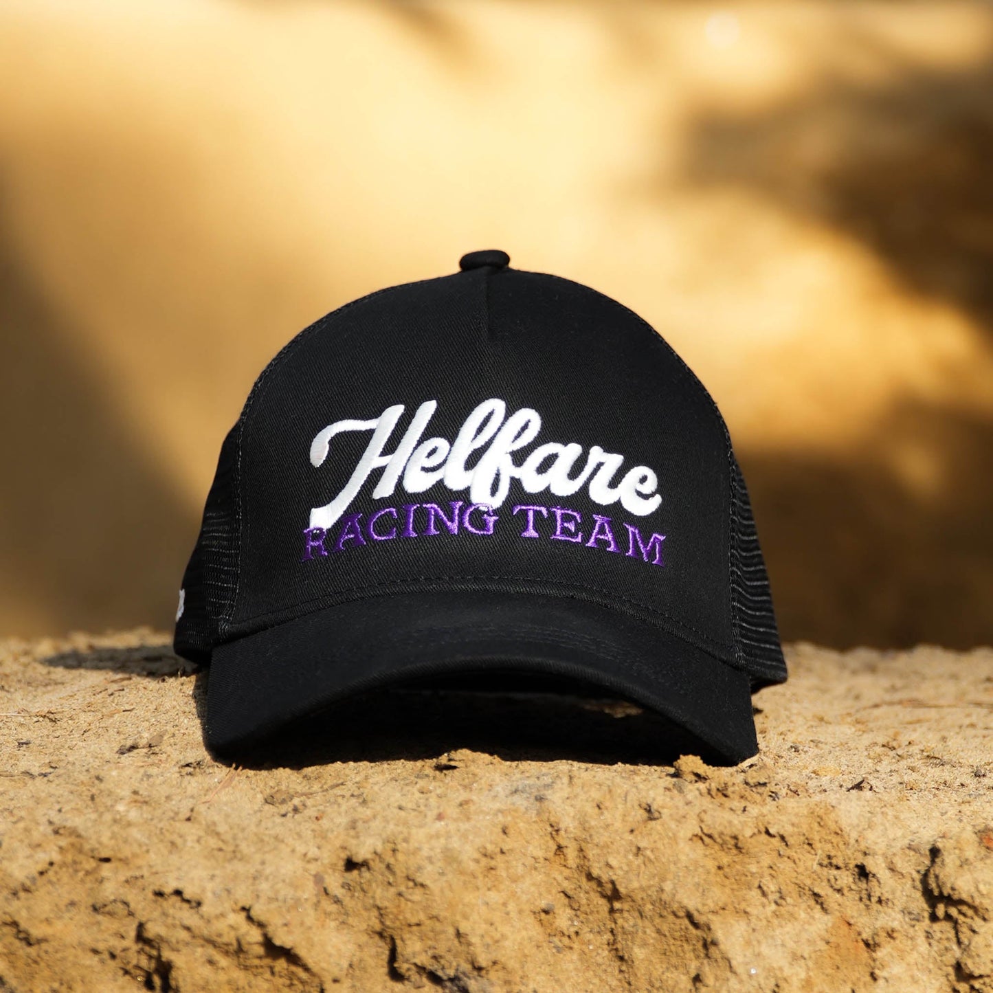 Helfare Racing Team Trucker Cap-Black / Purple-BRINK