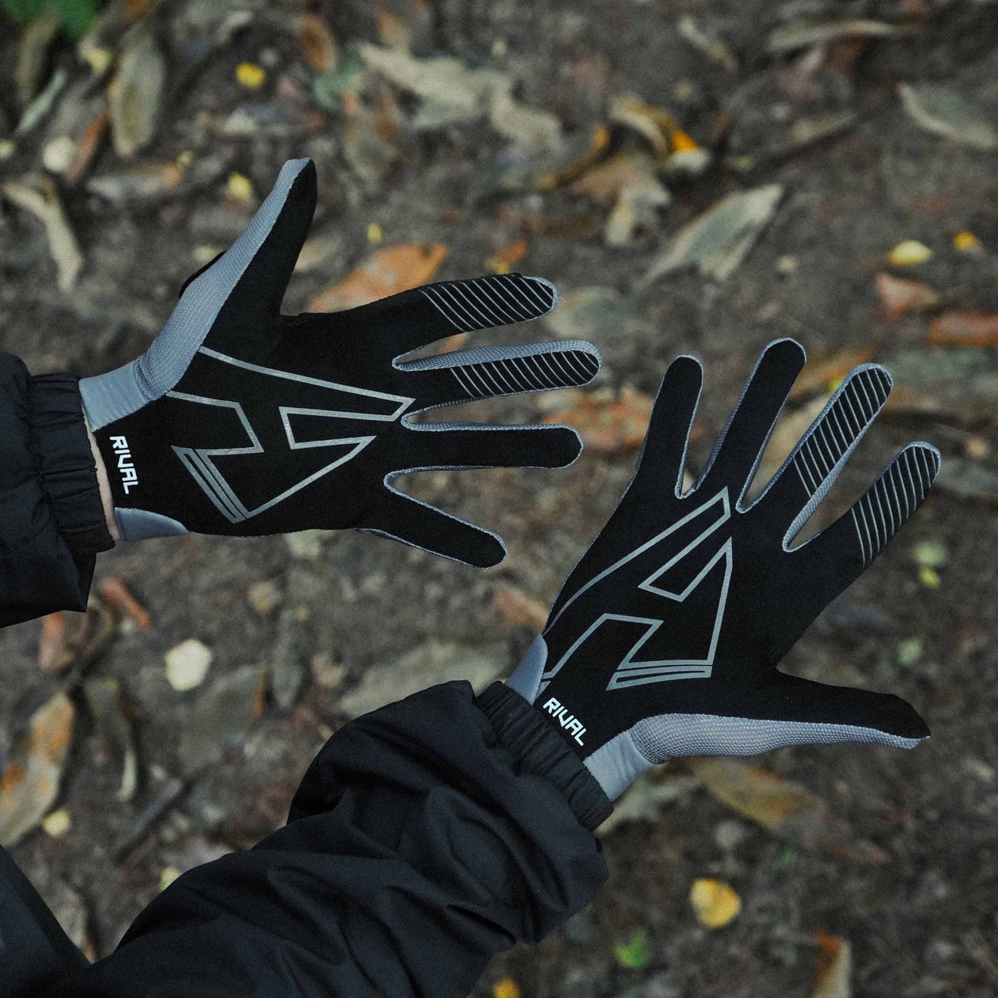 Helfare Rival Gloves-M-Storm Grey-BRINK