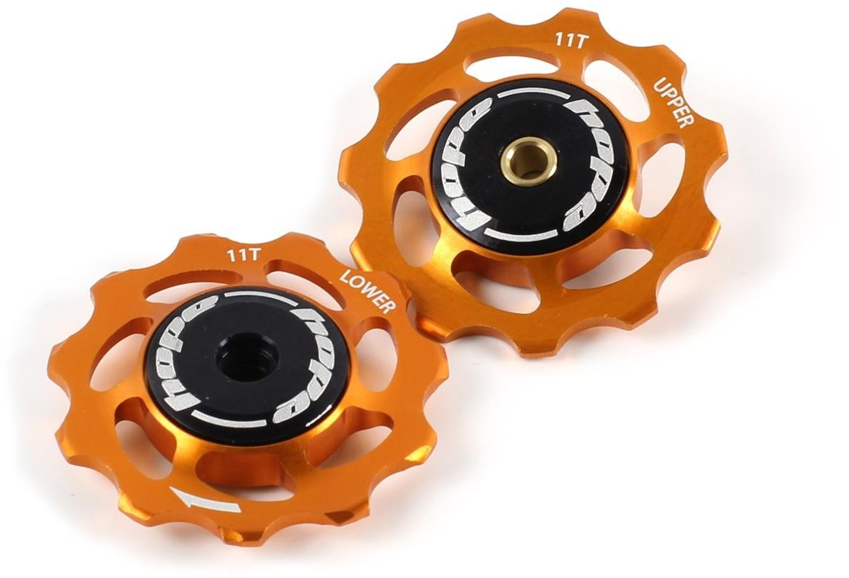 Hope 11 Tooth Jockey Wheels-11 Tooth-Orange-BRINK