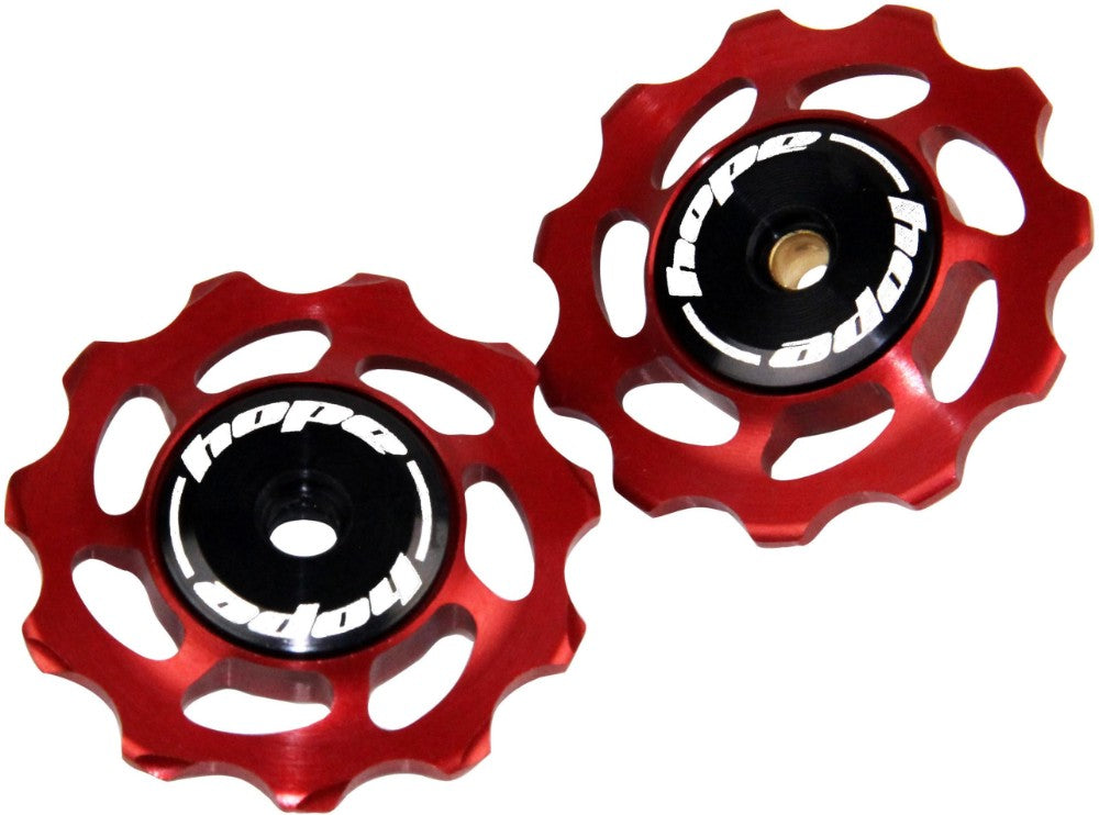 Hope 11 Tooth Jockey Wheels-11 Tooth-Red-BRINK