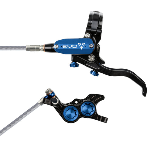 Hope EVO GR4 Disc Brake-Left-Black / Blue-Braided-BRINK