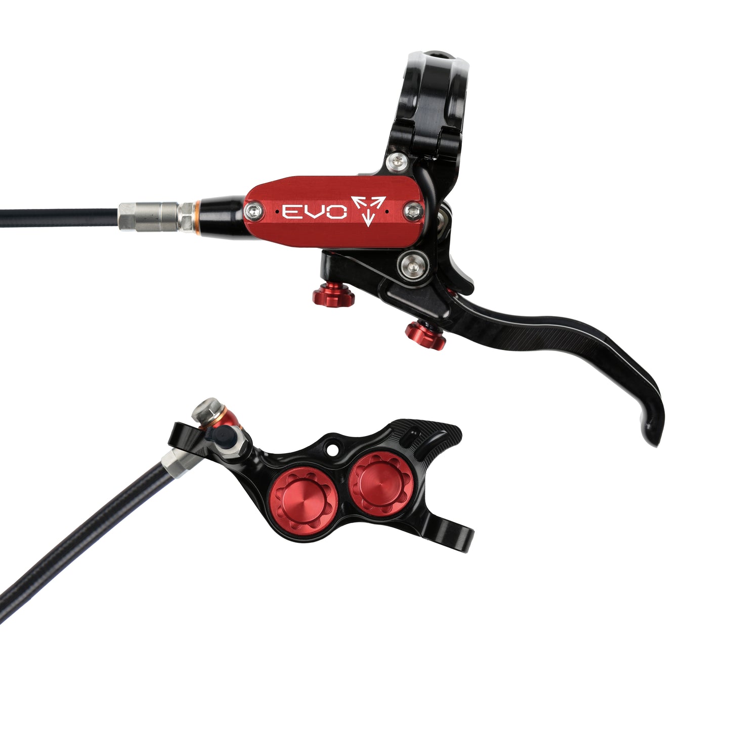 Hope EVO TR4 Disc Brake-Left-Black / Red-Black-BRINK