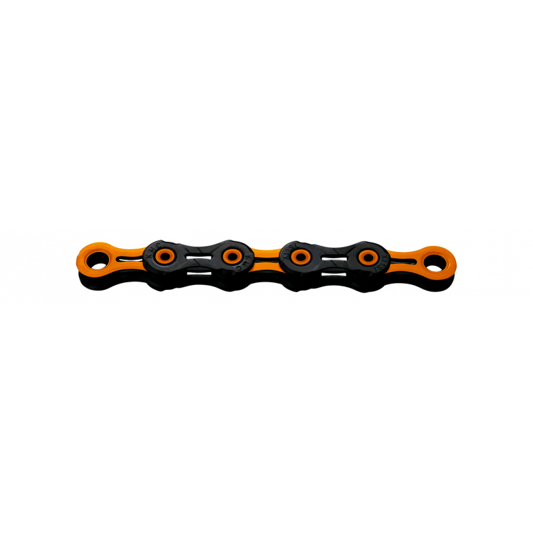KMC DLC 11 Chain-11sp-118L-Black / Orange-BRINK
