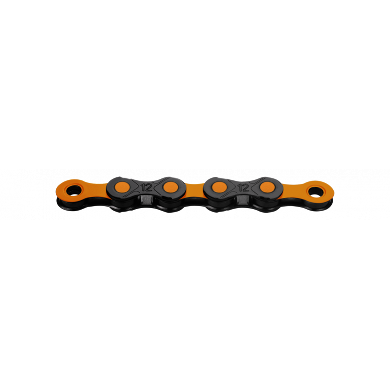 KMC DLC 12 Chain-12sp-118L-Black / Orange-BRINK