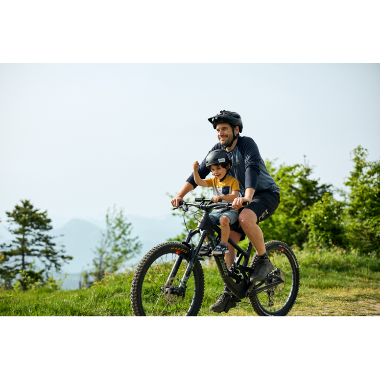 Kids Ride Shotgun Child Bike Seat + Handlebars Combo-BRINK