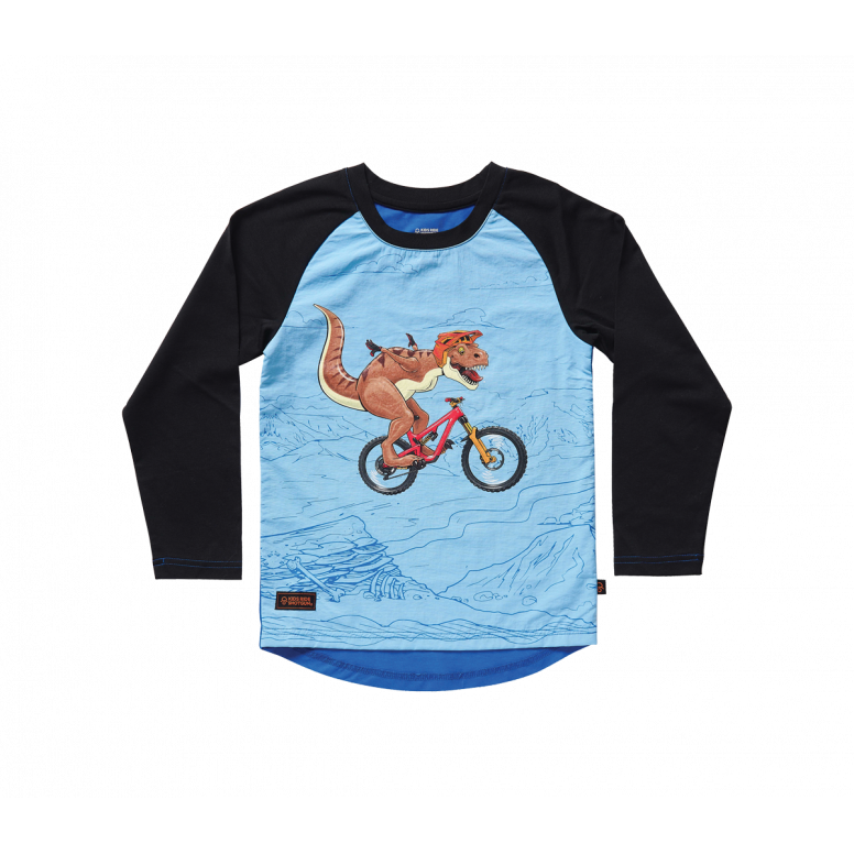 Kids Ride Shotgun Dialled Dino Windproof Kids MTB Jersey-2 years-BRINK