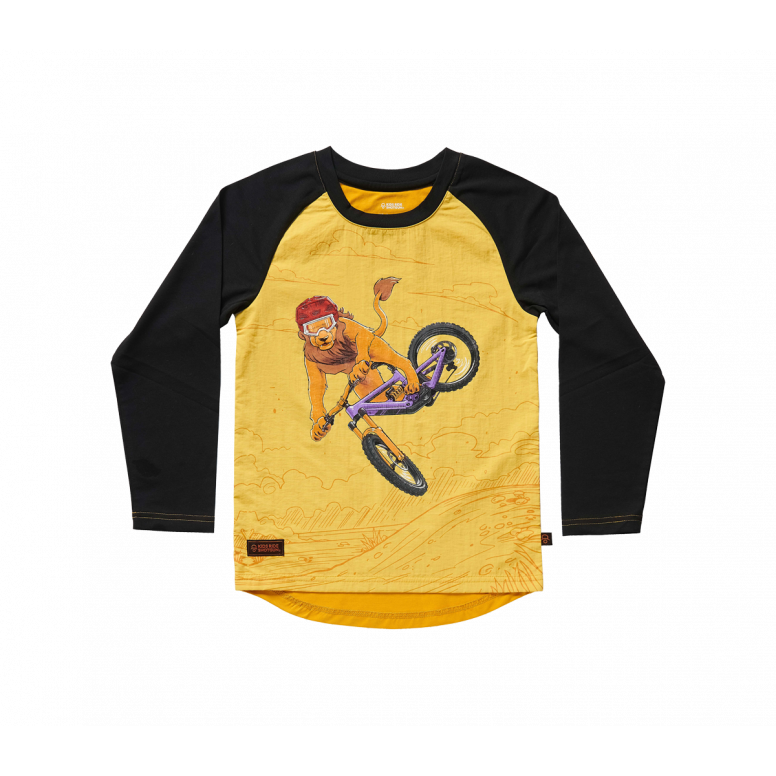 Kids Ride Shotgun Loose Lion Windproof Kids MTB Jersey-2 years-BRINK