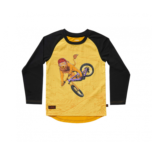 Kids Ride Shotgun Loose Lion Windproof Kids MTB Jersey-2 years-BRINK