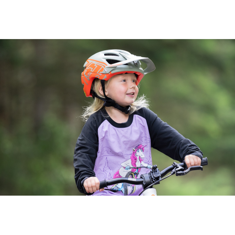 Kids Ride Shotgun Upshift Unicorn Windproof Kids MTB Jersey-BRINK