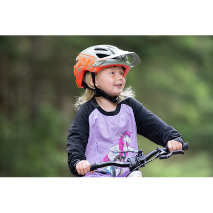 Kids Ride Shotgun Upshift Unicorn Windproof Kids MTB Jersey-BRINK