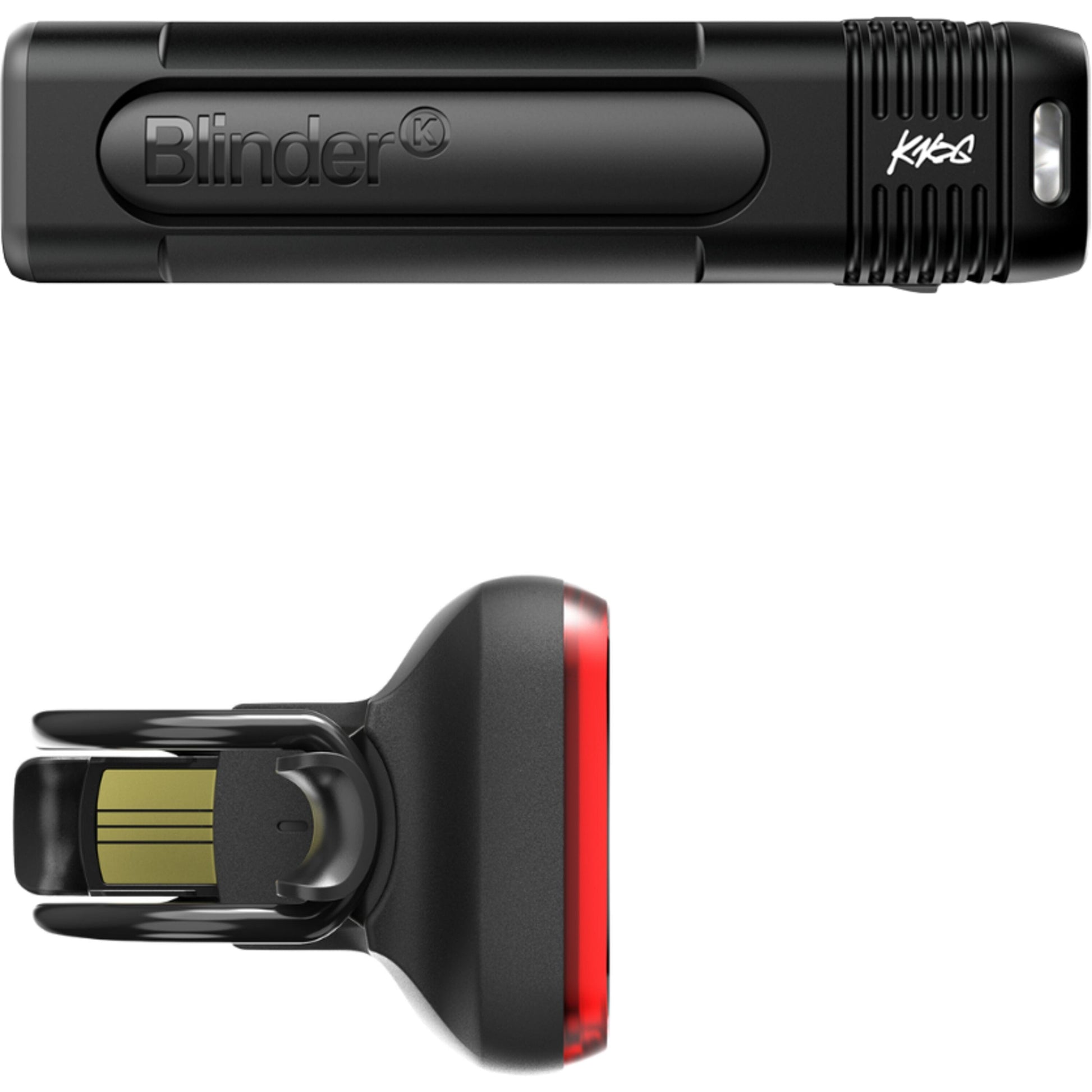 Knog Blinder Pro 1000 Front Light + Blinder Square Rear Light-BRINK