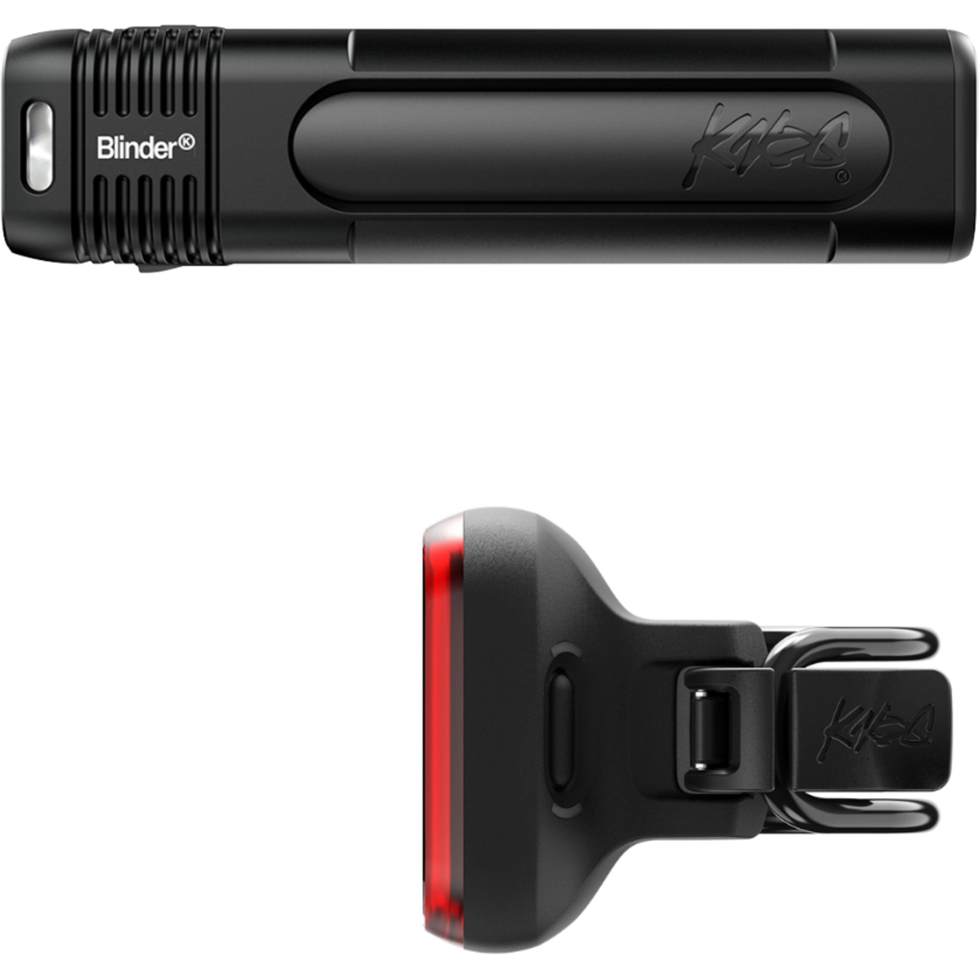 Knog Blinder Pro 1000 Front Light + Blinder Square Rear Light-BRINK