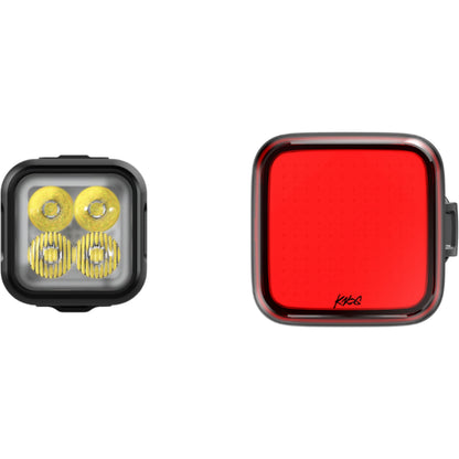 Knog Blinder Pro 700 Front Light + Blinder Square Rear Light-BRINK