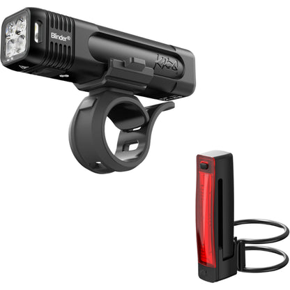 Knog Blinder Pro 700 Front Light + Plus Rear Light-BRINK
