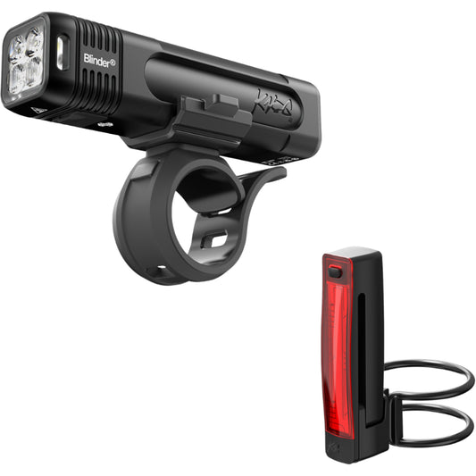 Knog Blinder Pro 700 Front Light + Plus Rear Light-BRINK