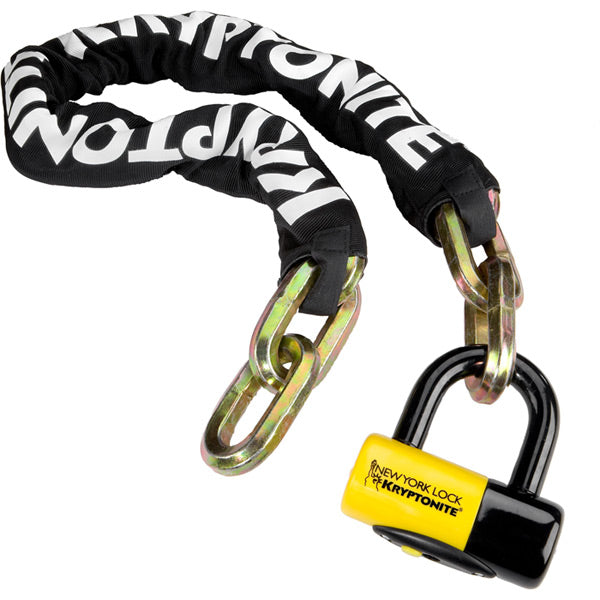 Kryptonite New York Fahgettaboudit Chain and Disc Lock-14mm x 100cm-Sold Secure Diamond-BRINK