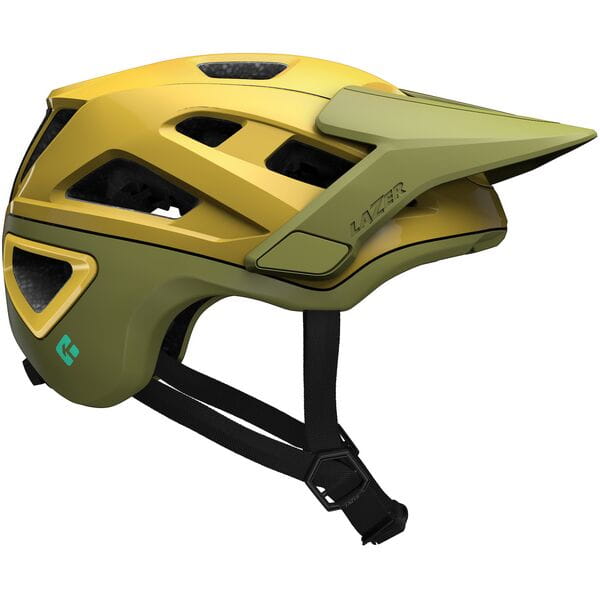 Lazer Jackal KinetiCore Helmet-S-Gold / Green-BRINK