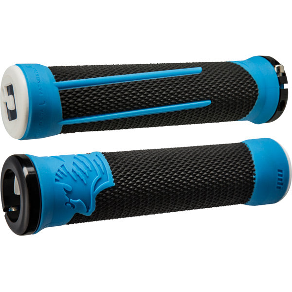 ODI AG2 v2.1 Lock On Grips-135 mm-Black / Blue-BRINK