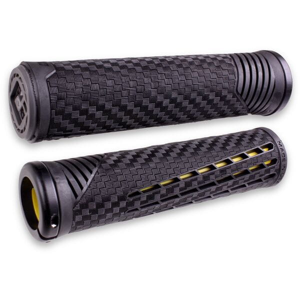 ODI CF Lock On Grips-135 mm-Black / Yellow-BRINK