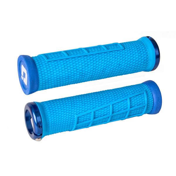 ODI Elite Flow Lock On Grips-130 mm-Blue-BRINK