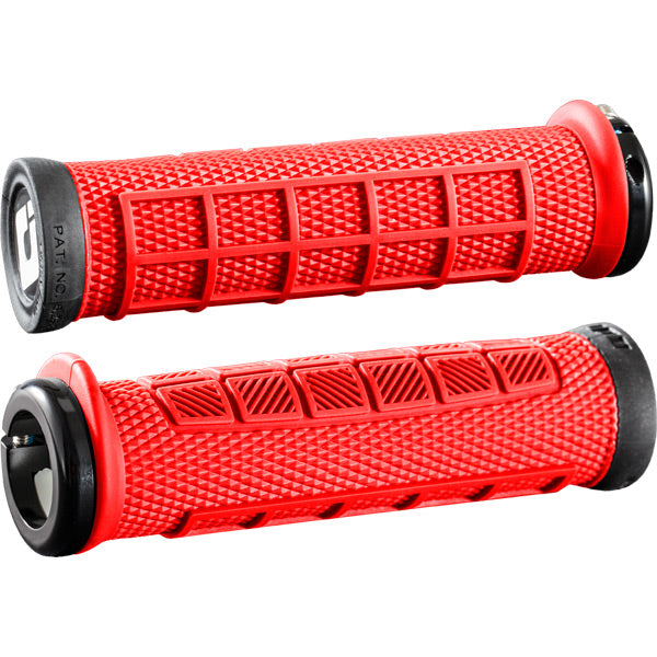 ODI Elite Pro Lock On Grips-130 mm-Red-BRINK