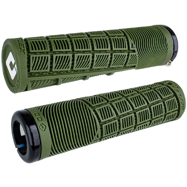 ODI Reflex XL Lock On Grips-135 mm-Army Green-BRINK