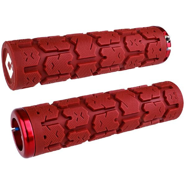 ODI Rogue v2.1 Lock On Grips-135 mm-Dark Red-BRINK