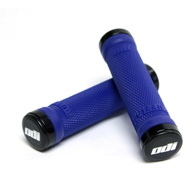 ODI Ruffian Lock On Grips-130 mm-Blue / Black-BRINK