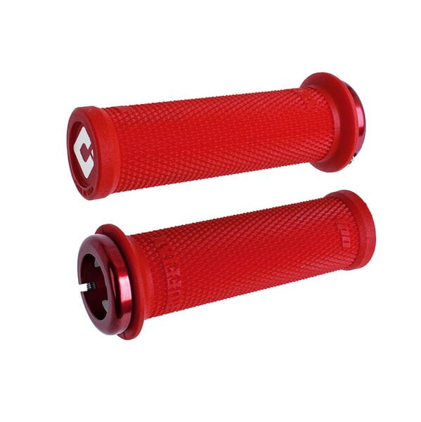 ODI Ruffian Mini Lock On Grips-110 mm-Red-BRINK