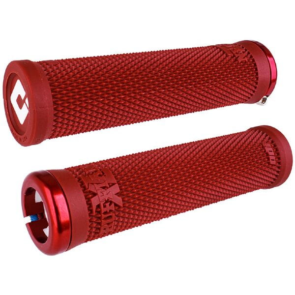 ODI Ruffian XL v2.1 Lock On Grips-135 mm-Dark Red-BRINK